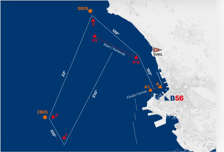 foto percorso regata Barcolana 2024
